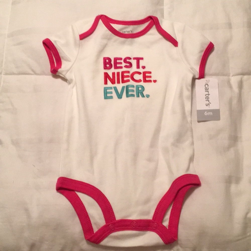 NWT Carters Best Niece Ever Onesie